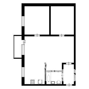 2-к квартира, на длительный срок, 45м2, 5/5 этаж