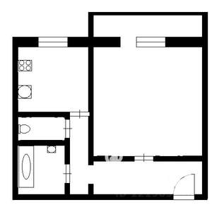 1-к квартира, на длительный срок, 41м2, 9/10 этаж