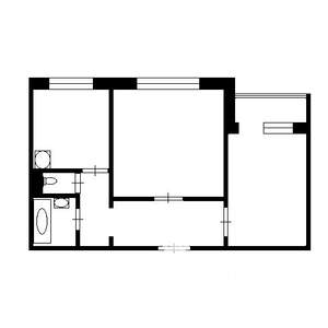 2-к квартира, на длительный срок, 56м2, 8/10 этаж