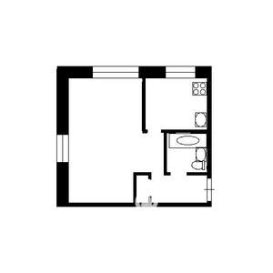 1-к квартира, на длительный срок, 32м2, 3/6 этаж