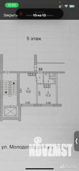 1-к квартира, на длительный срок, 36м2, 5/10 этаж