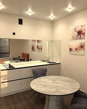 Студия квартира, на длительный срок, 36м2, 9/25 этаж