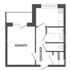 1-к квартира, на длительный срок, 30м2, 2/10 этаж