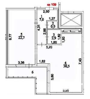 2-к квартира, на длительный срок, 64м2, 12/22 этаж