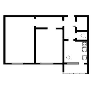 2-к квартира, на длительный срок, 56м2, 8/10 этаж