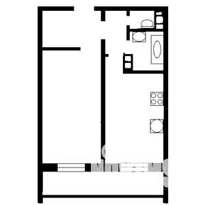 1-к квартира, на длительный срок, 41м2, 3/10 этаж