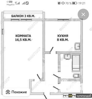1-к квартира, на длительный срок, 30м2, 5/9 этаж