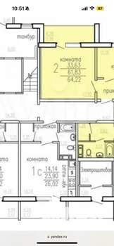 Студия квартира, на длительный срок, 26м2, 4/10 этаж