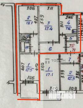 3-к квартира, на длительный срок, 66м2, 8/9 этаж