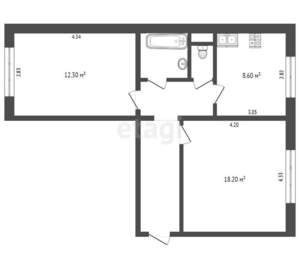 2-к квартира, на длительный срок, 56м2, 1/10 этаж
