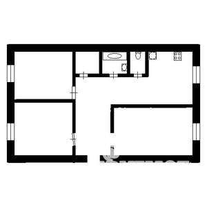 3-к квартира, на длительный срок, 60м2, 4/5 этаж
