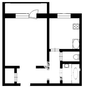 1-к квартира, на длительный срок, 40м2, 5/9 этаж