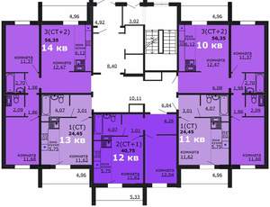 2-к квартира, вторичка, 41м2, 3/18 этаж