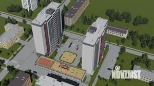 1-к квартира, строящийся дом, 36м2, 17/18 этаж