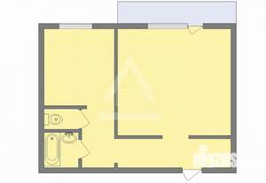 1-к квартира, вторичка, 41м2, 2/10 этаж