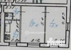 2-к квартира, вторичка, 40м2, 1/3 этаж