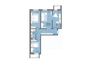 3-к квартира, вторичка, 85м2, 11/13 этаж