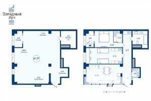 1-к квартира, вторичка, 82м2, 17/23 этаж