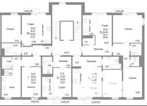 3-к квартира, строящийся дом, 64м2, 10/10 этаж