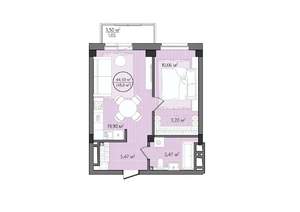 2-к квартира, вторичка, 48м2, 3/24 этаж