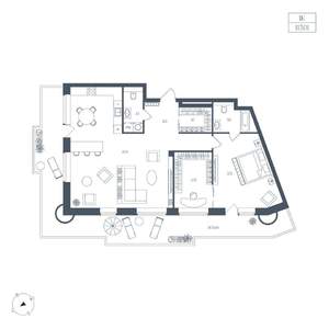1-к квартира, вторичка, 113м2, 2/7 этаж