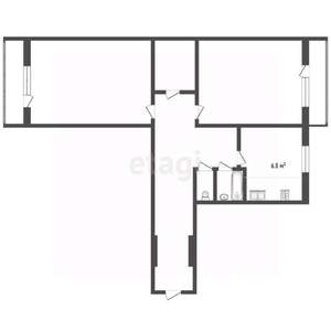 2-к квартира, вторичка, 55м2, 7/9 этаж