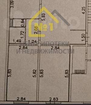 3-к квартира, вторичка, 74м2, 2/10 этаж