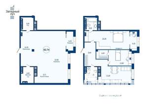 3-к квартира, вторичка, 79м2, 21/23 этаж