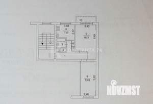 2-к квартира, вторичка, 49м2, 4/5 этаж