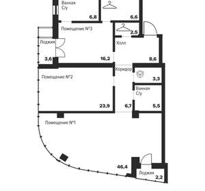 2-к квартира, вторичка, 127м2, 11/29 этаж