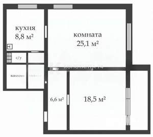 2-к квартира, вторичка, 66м2, 5/10 этаж