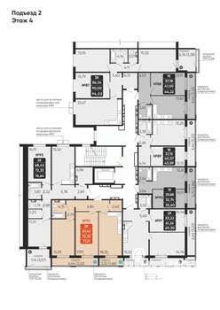 2-к квартира, вторичка, 72м2, 4/10 этаж