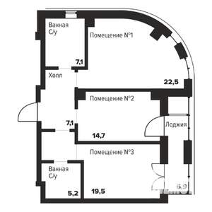 2-к квартира, вторичка, 76м2, 7/29 этаж