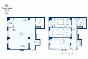 1-к квартира, вторичка, 82м2, 7/23 этаж