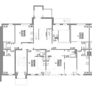 1-к квартира, строящийся дом, 48м2, 1/10 этаж