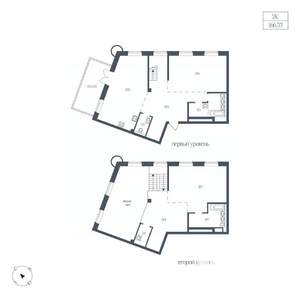 2-к квартира, вторичка, 167м2, 1/10 этаж