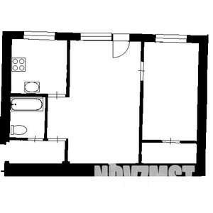 2-к квартира, вторичка, 46м2, 4/5 этаж