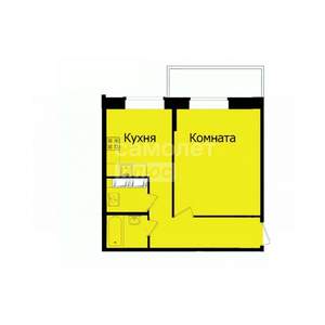 1-к квартира, вторичка, 35м2, 4/10 этаж