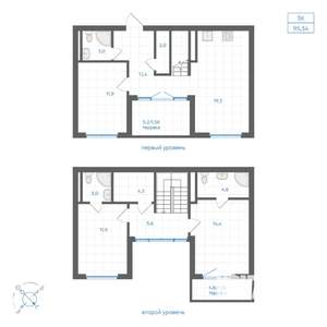 3-к квартира, вторичка, 95м2, 10/11 этаж