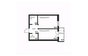 2-к квартира, вторичка, 46м2, 11/31 этаж