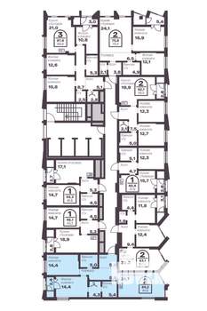 2-к квартира, вторичка, 82м2, 16/24 этаж
