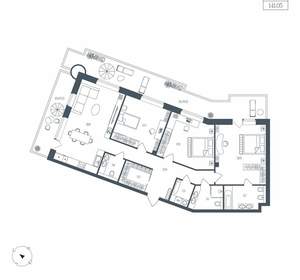 1-к квартира, вторичка, 141м2, 3/10 этаж