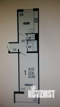 1-к квартира, вторичка, 34м2, 3/10 этаж