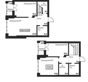 3-к квартира, вторичка, 119м2, 26/29 этаж