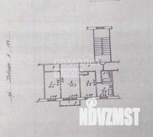 3-к квартира, вторичка, 56м2, 5/5 этаж