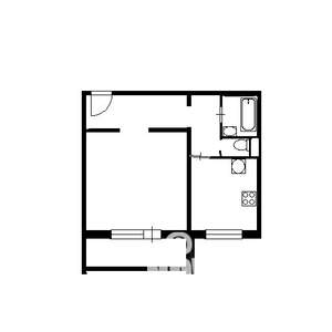 1-к квартира, вторичка, 41м2, 3/11 этаж