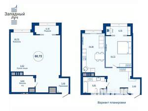 2-к квартира, вторичка, 56м2, 20/23 этаж