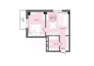 2-к квартира, вторичка, 49м2, 3/24 этаж