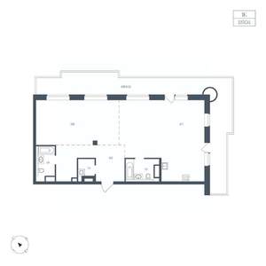 1-к квартира, вторичка, 119м2, 6/10 этаж