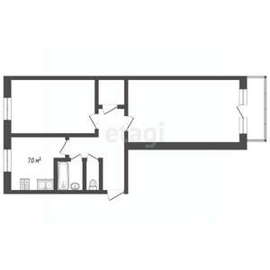 2-к квартира, вторичка, 49м2, 3/5 этаж